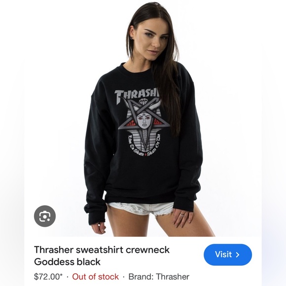Thrasher Goddess Sweatshirt - Picture 4 of 5